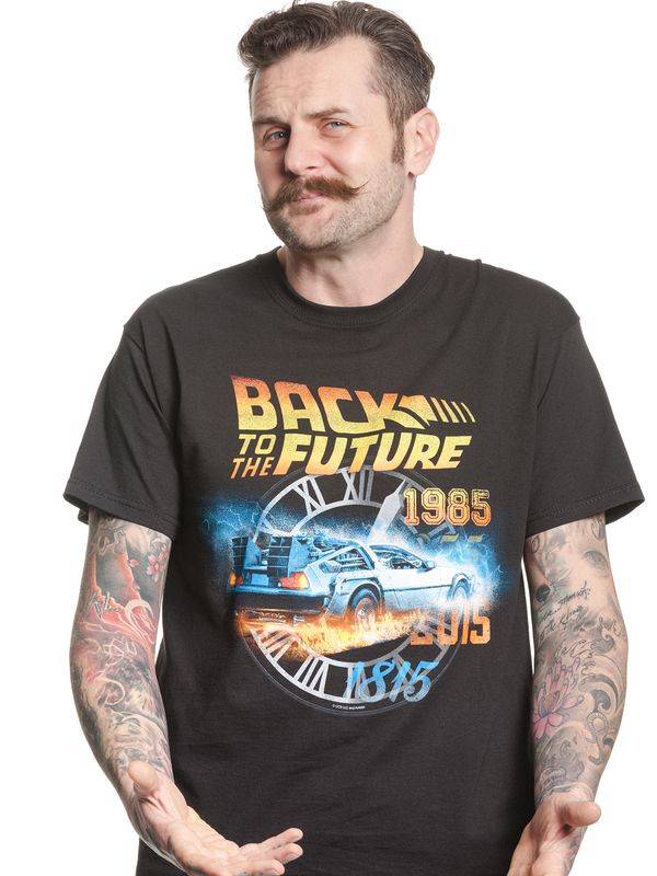 Nastrovje Potsdam Back To The Future Time Herren T-Shirt schwarz Black Friday