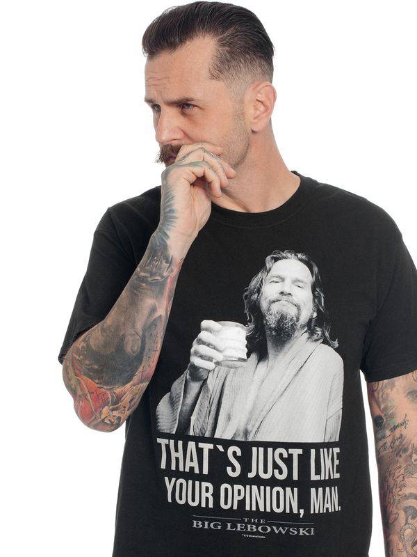 Nastrovje Potsdam The Big Lebowski Dude Herren T-Shirt schwarz Neueste Mode