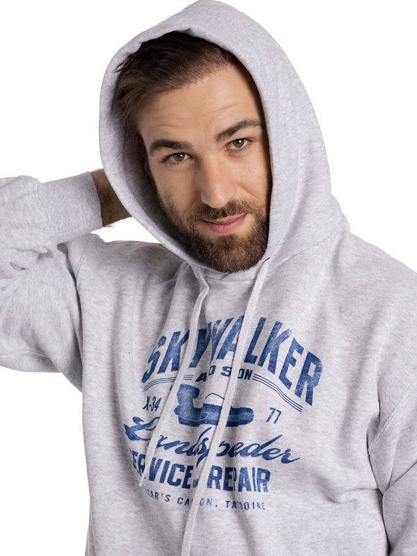Nastrovje Potsdam Star Wars Skywalker Herren Kapuzensweatshirt grau meliert Zeitlich begrenztes Angebot