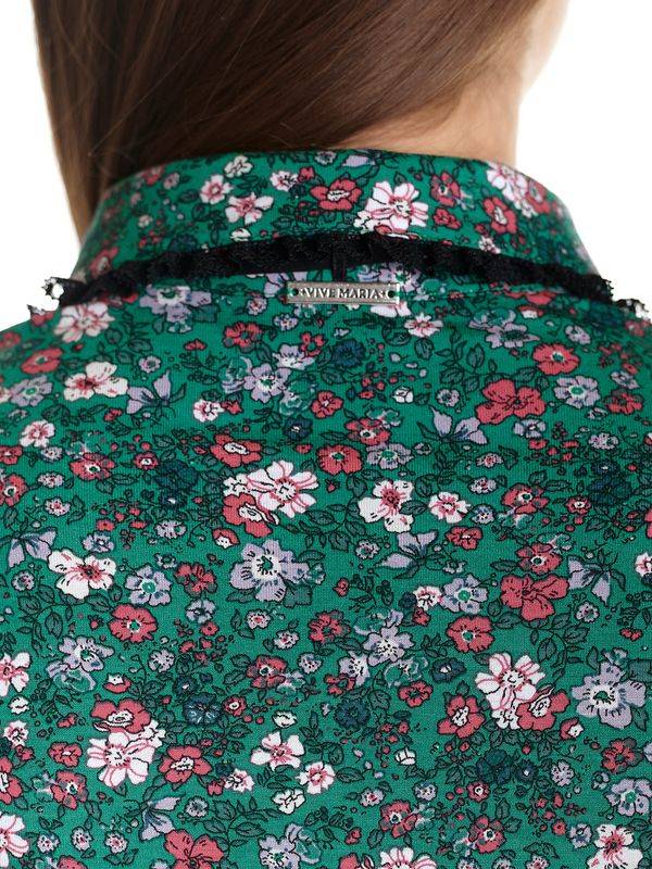 Nastrovje Potsdam Vive Maria Garden Of Eden Damen Shirtbluse grün allover Sonderangebot der Fabrik