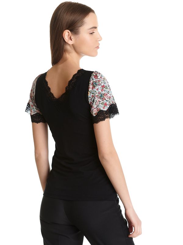 Nastrovje Potsdam Vive Maria French Flower Damen T-Shirt schwarz/creme allover Discount Store für neue Produkte