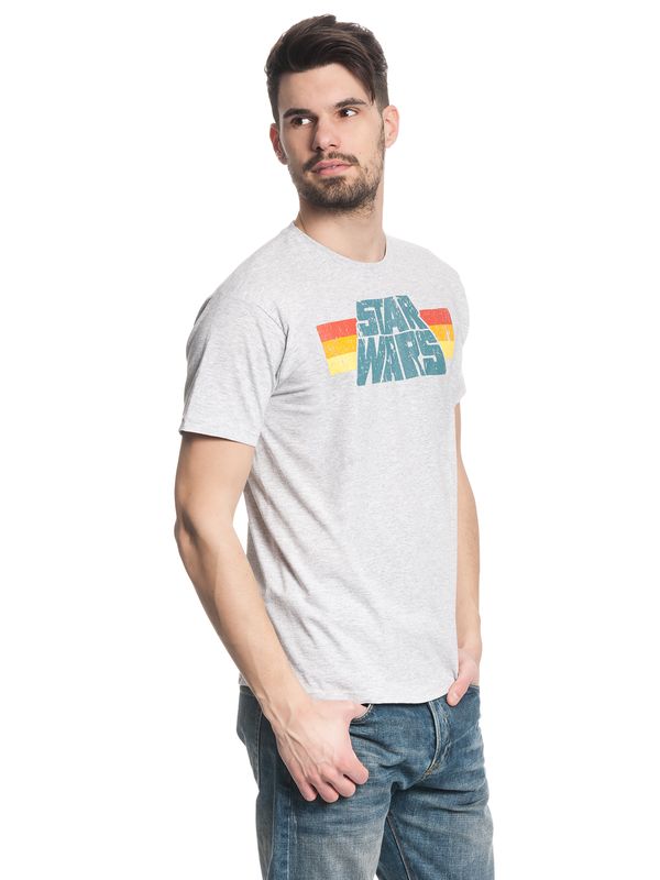 Nastrovje Potsdam Star Wars Vintage 77 Herren T-Shirt grau meliert Fabrikladen