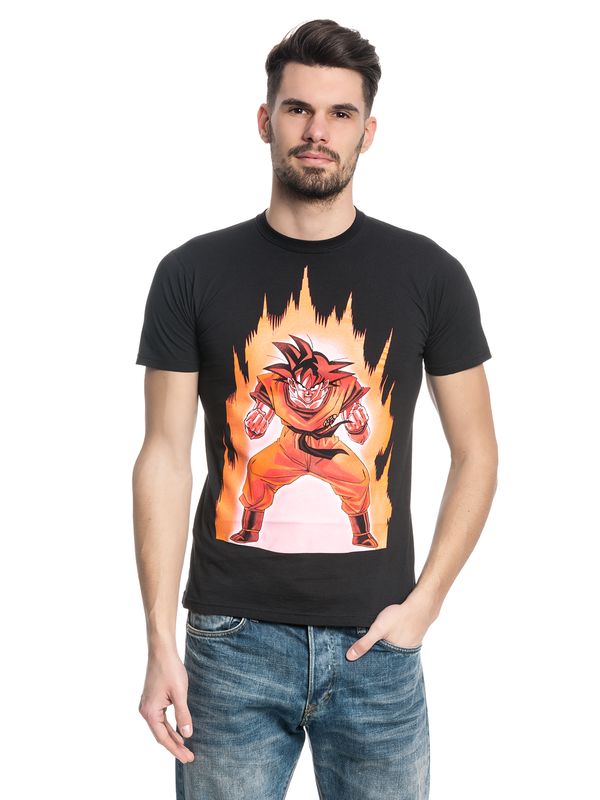 Nastrovje Potsdam Dragon Ball Z Songoku On Fire Männer T-Shirt Black Friday Preise