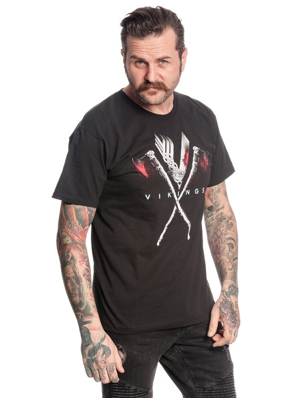Nastrovje Potsdam Vikings Axe Herren T-Shirt schwarz 50% Rabatt für begrenzte Zeit