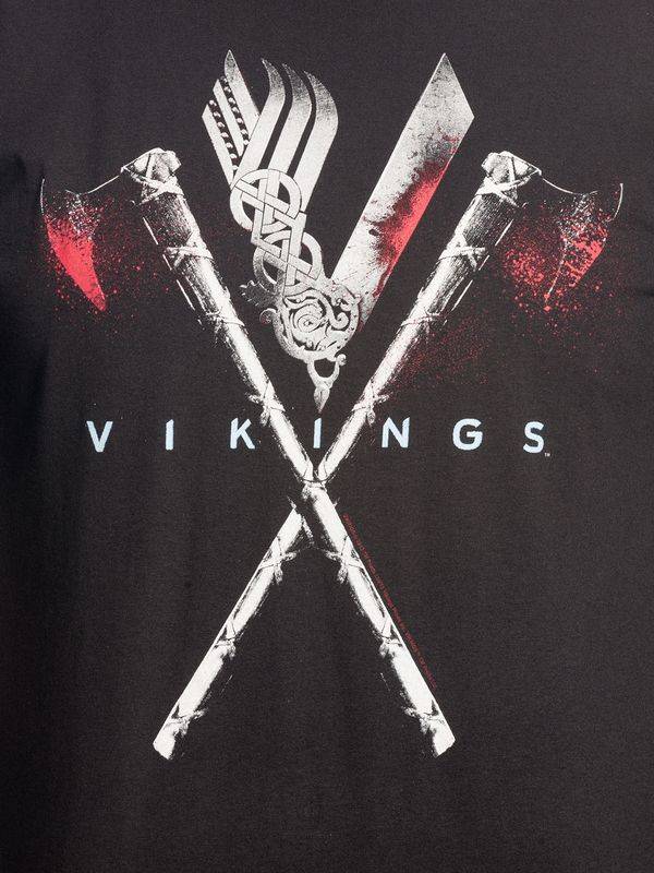 Nastrovje Potsdam Vikings Axe Herren T-Shirt schwarz 50% Rabatt für begrenzte Zeit