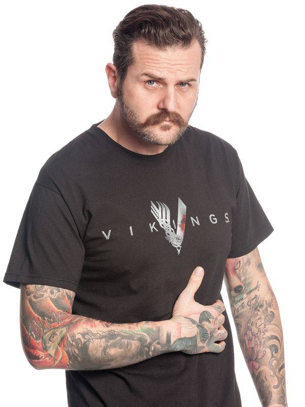 Nastrovje Potsdam Vikings Welcome Herren T-Shirt schwarz Rabatte dieses Monats