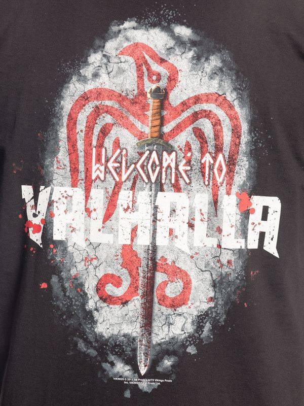Nastrovje Potsdam Vikings Welcome Herren T-Shirt schwarz Rabatte dieses Monats