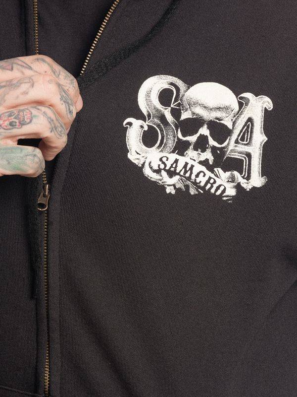 Nastrovje Potsdam Sons of Anarchy Reaper Crew Herren Kapuzensweatjacke schwarz Online