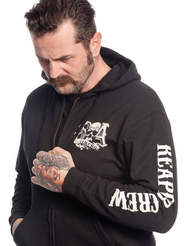 Nastrovje Potsdam Sons of Anarchy Reaper Crew Herren Kapuzensweatjacke schwarz Online
