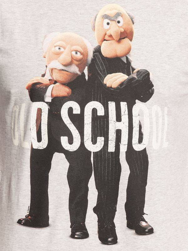 Nastrovje Potsdam The Muppets Waldorf & Statler Herren T-Shirt grau meliert Outlet