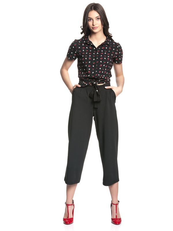 Nastrovje Potsdam Pussy Deluxe Cherries Culottes Damen Culotte schwarz Günstiger Verkauf