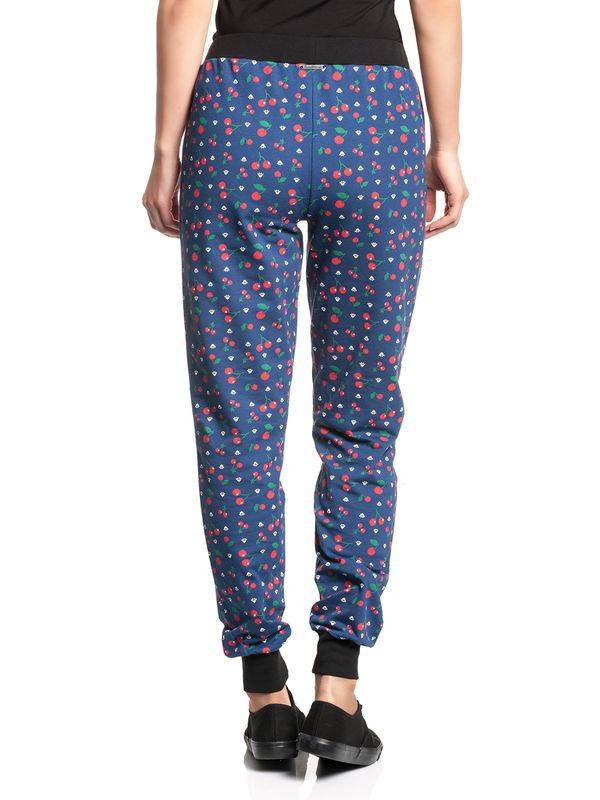 Nastrovje Potsdam Pussy Deluxe Cat Paws & Cherries Damen Sweathose blau allover Günstig kaufen