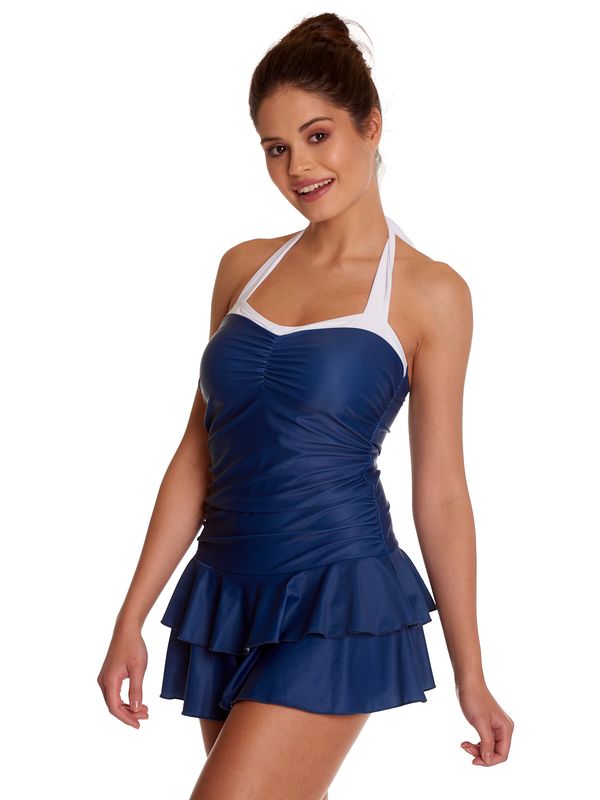 Nastrovje Potsdam Pussy Deluxe Classic Lovely Chic Damen Badeanzug weiss/blau Black Friday