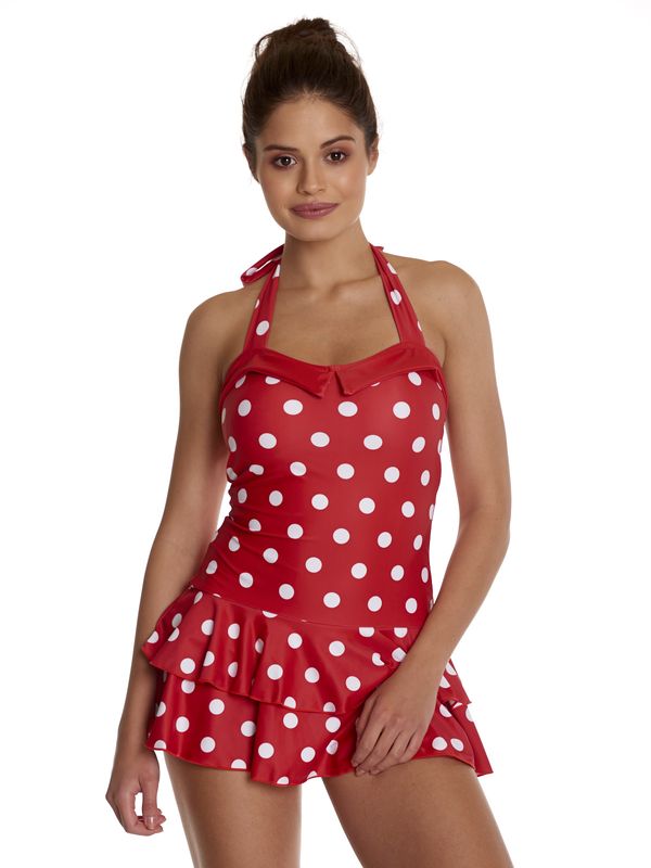 Nastrovje Potsdam Pussy Deluxe Damen Badeanzug rot allover Cyber Monday