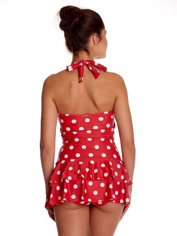 Nastrovje Potsdam Pussy Deluxe Damen Badeanzug rot allover Cyber Monday