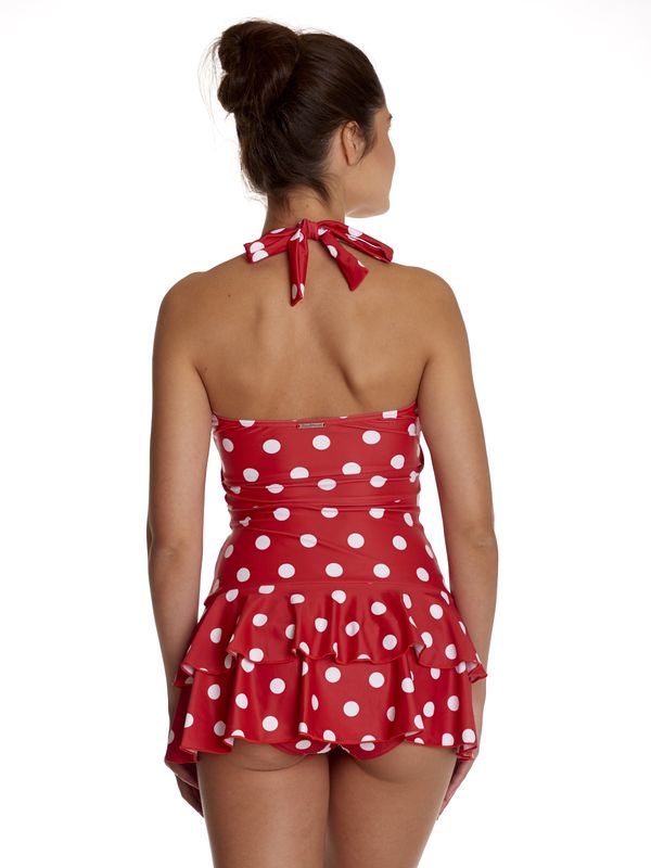 Nastrovje Potsdam Pussy Deluxe Damen Badeanzug rot allover Cyber Monday