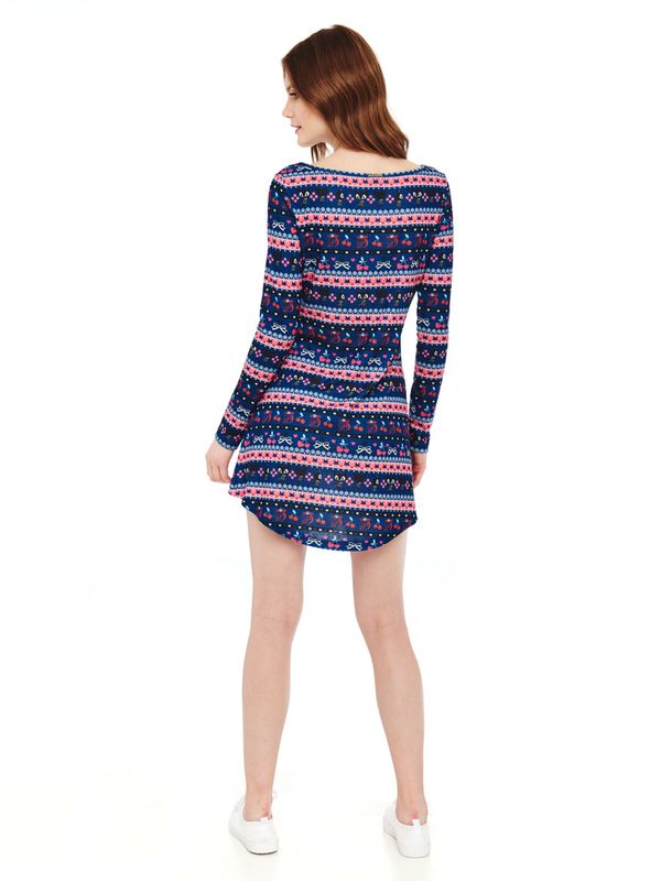 Nastrovje Potsdam Pussy Deluxe Cherry Winter Damen A-Linien-Kleid mehrfarbig Osterangebot