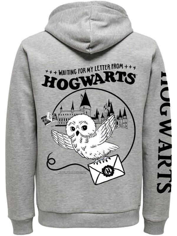 Nastrovje Potsdam Harry Potter Waiting for Letter Zip-Hooded Sweater female grau meliert Valentinstagsangebot