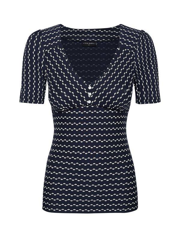 Nastrovje Potsdam Vive Maria Flower Sailor Damen T-Shirt blau allover Zeitlich begrenztes Angebot