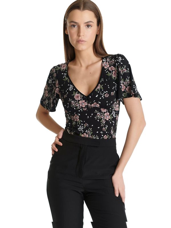 Nastrovje Potsdam Vive Maria Hibiscus Love Damen T-Shirt schwarz allover Neuheiten