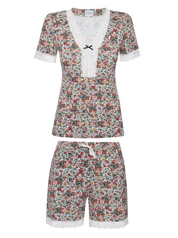Nastrovje Potsdam Vive Maria French Girl Damen Pyjama creme/allover Tiefpreis
