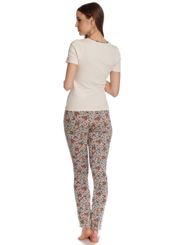 Nastrovje Potsdam Vive Maria French Flower Damen Pyjama creme/allover Super Sparpreis