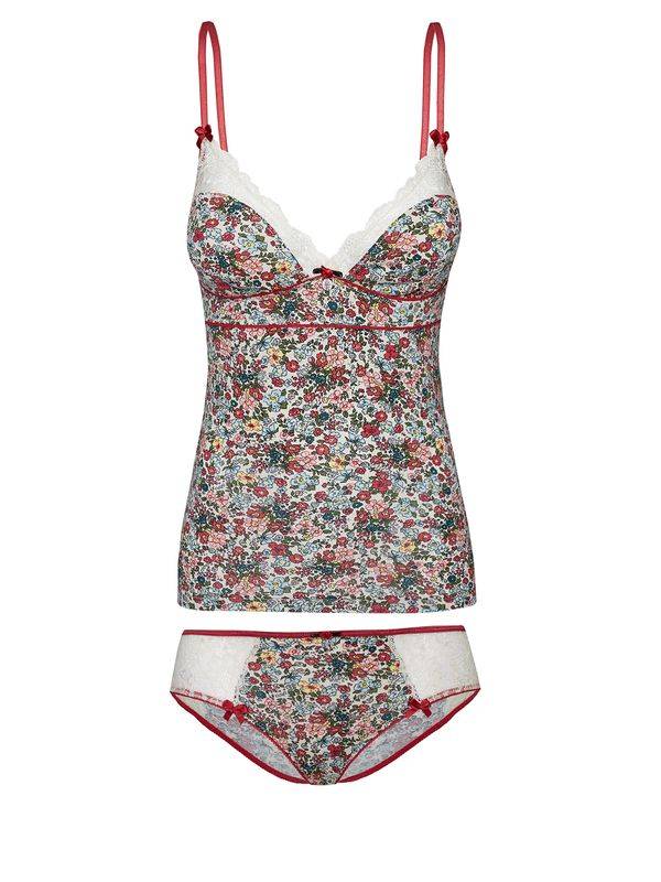 Nastrovje Potsdam Vive Maria French Flower Damen Wäscheset: Top mit Panty creme/allover Kostenlose Rückgabe
