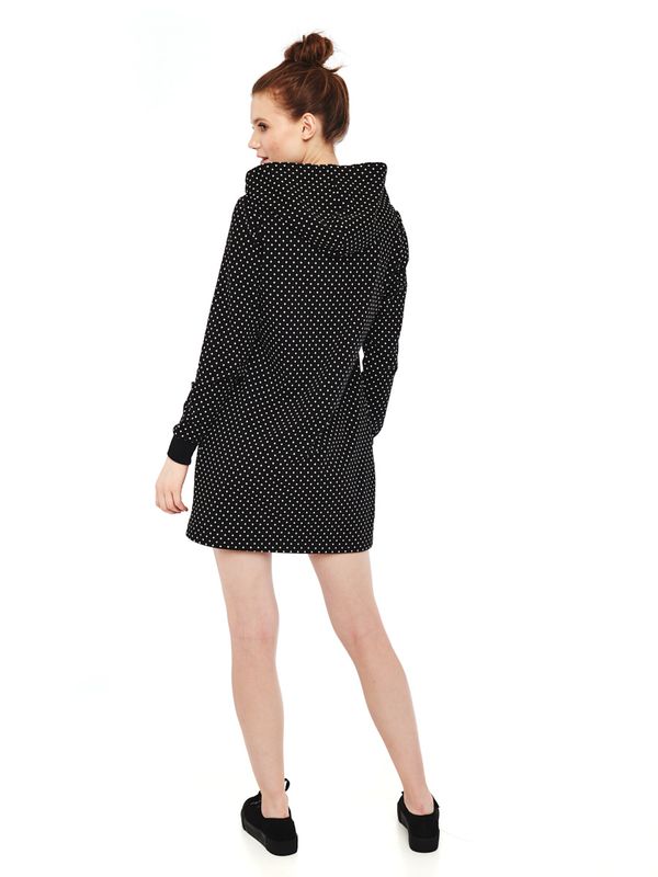 Nastrovje Potsdam Pussy Deluxe Cherries Dots Damen Sweatkleid schwarz allover Letzter Tag