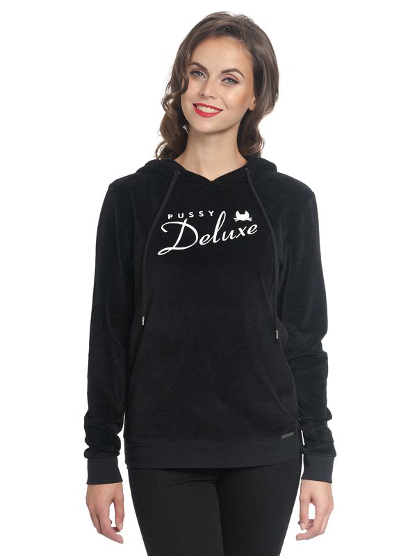 Nastrovje Potsdam Pussy Deluxe Classic Fluffy Hoodie schwarz Fabrikladen