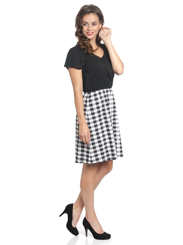Nastrovje Potsdam Pussy Deluxe Vichy Fantasy Dress schwarz/allover Speichern exportieren
