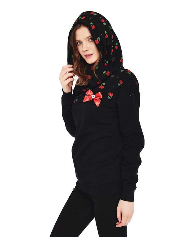 Nastrovje Potsdam Pussy Deluxe Cherry Bomb Schalkragenpullover für Damen zollfrei