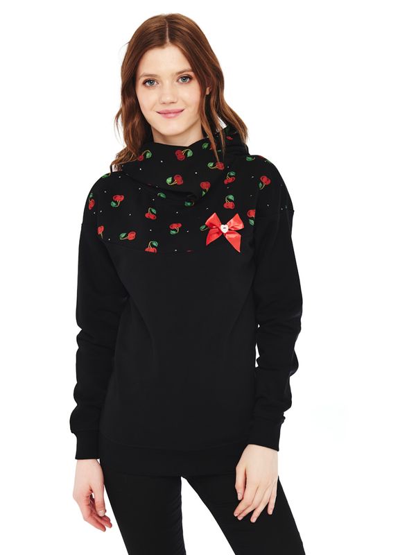 Nastrovje Potsdam Pussy Deluxe Cherry Bomb Schalkragenpullover für Damen zollfrei
