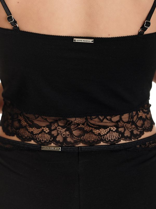 Nastrovje Potsdam Vive Maria Marias High Waist Damen Wäscheset: Top mit Panty schwarz Auslauf