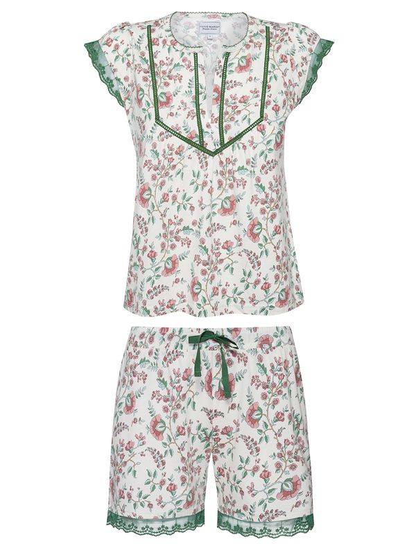Nastrovje Potsdam Vive Maria Garden Girl Damen Pyjama creme/allover Sonderangebot