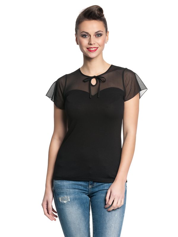 Nastrovje Potsdam Pussy Deluxe Lovely Chic Damen T-Shirt schwarz Preisnachlass