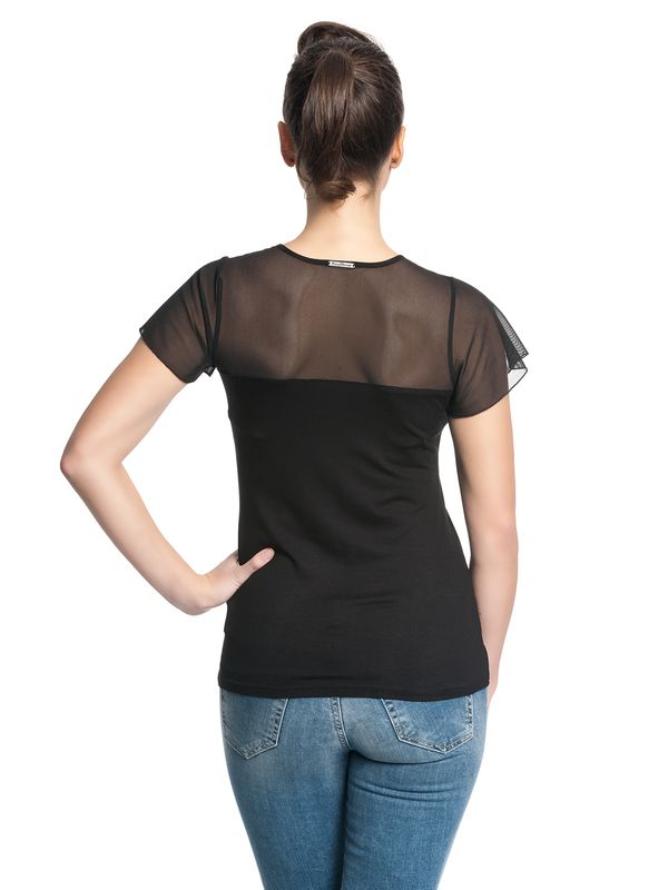 Nastrovje Potsdam Pussy Deluxe Lovely Chic Damen T-Shirt schwarz Preisnachlass