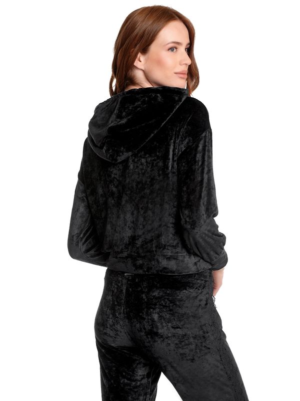 Nastrovje Potsdam Vive Maria Velvet Dream Damen Kapuzensweatjacke schwarz Muttertagsangebot