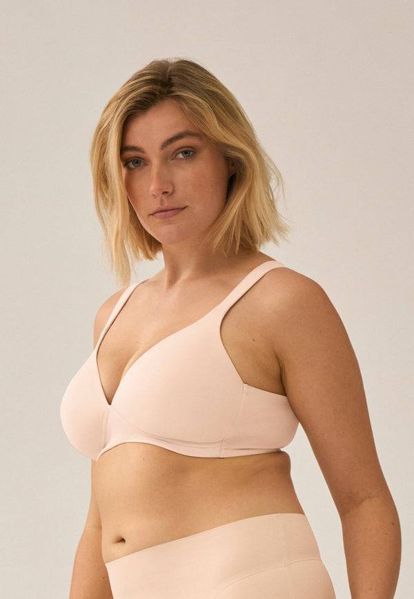 ﻿Naturana Bügelloser Soft-BH mit Schale - Light Beige Super Sparpreis