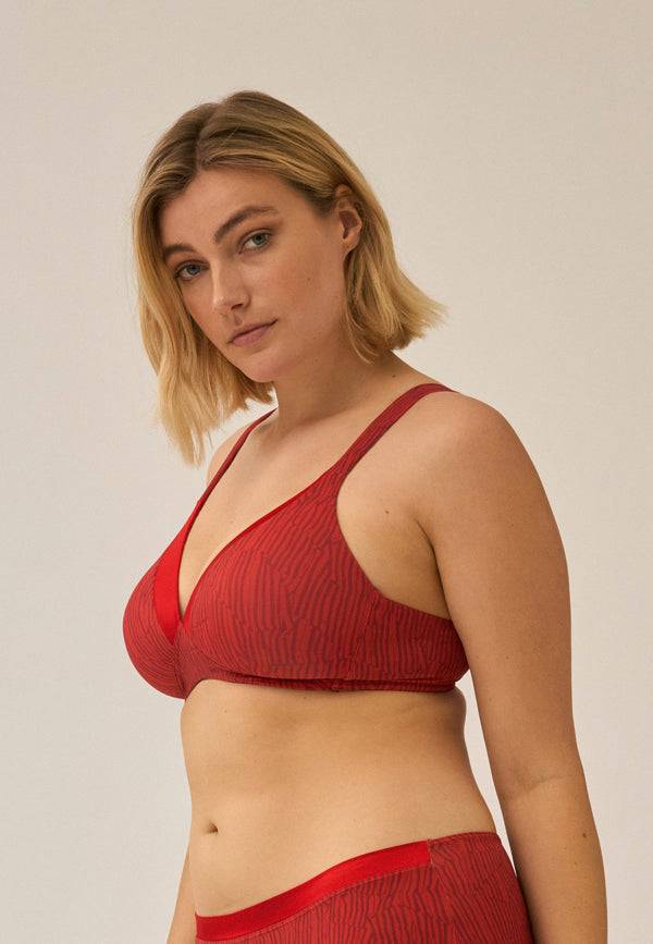 Naturana Bügelloser BH mit Schale und Glanzband - Negroni Print Wochenangebot