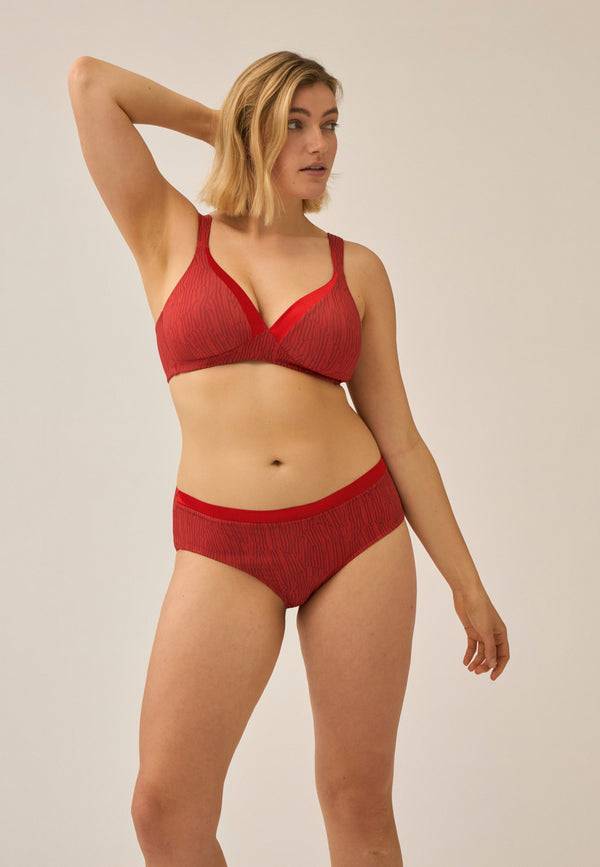 Naturana Bügelloser BH mit Schale und Glanzband - Negroni Print Wochenangebot