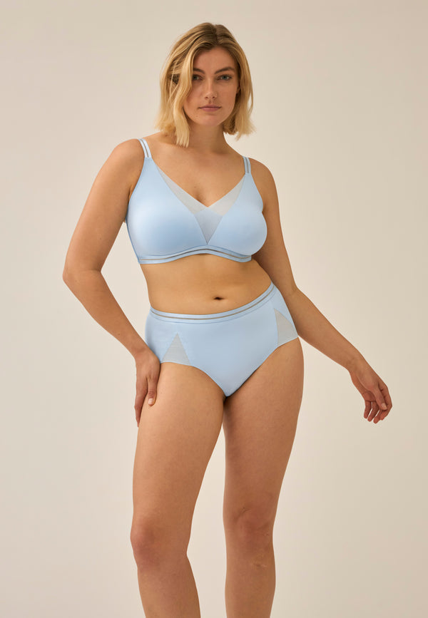 Naturana Softer Wohlfühl-BH mit Mesh-Details - Swimming Pool Kostenlose Rückgabe