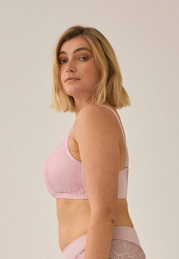 Naturana Soft-BH mit Schale und Spitze - Pink Rose Begrenzte Freigabe
