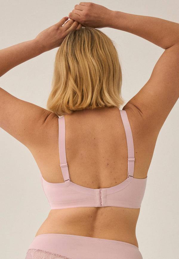 Naturana Soft-BH mit Schale und Spitze - Pink Rose Begrenzte Freigabe