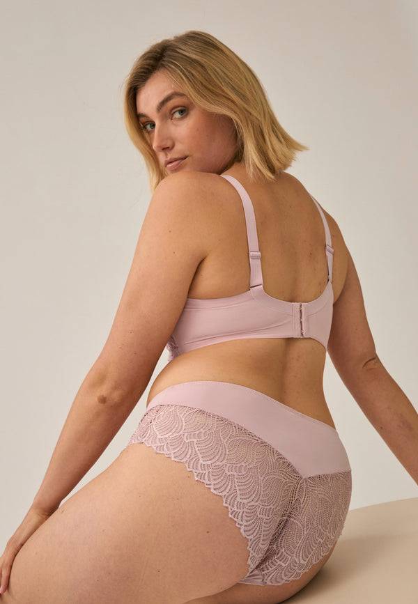 Naturana Soft-BH mit Schale und Spitze - Pink Rose Begrenzte Freigabe