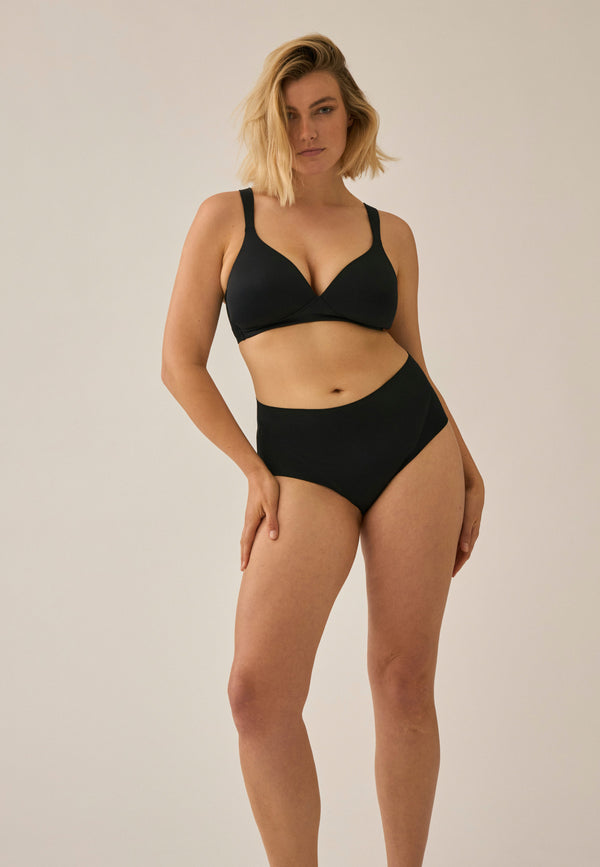 Naturana Bügelloser Soft-BH mit Schale - Schwarz Zeitbegrenzte Promotion