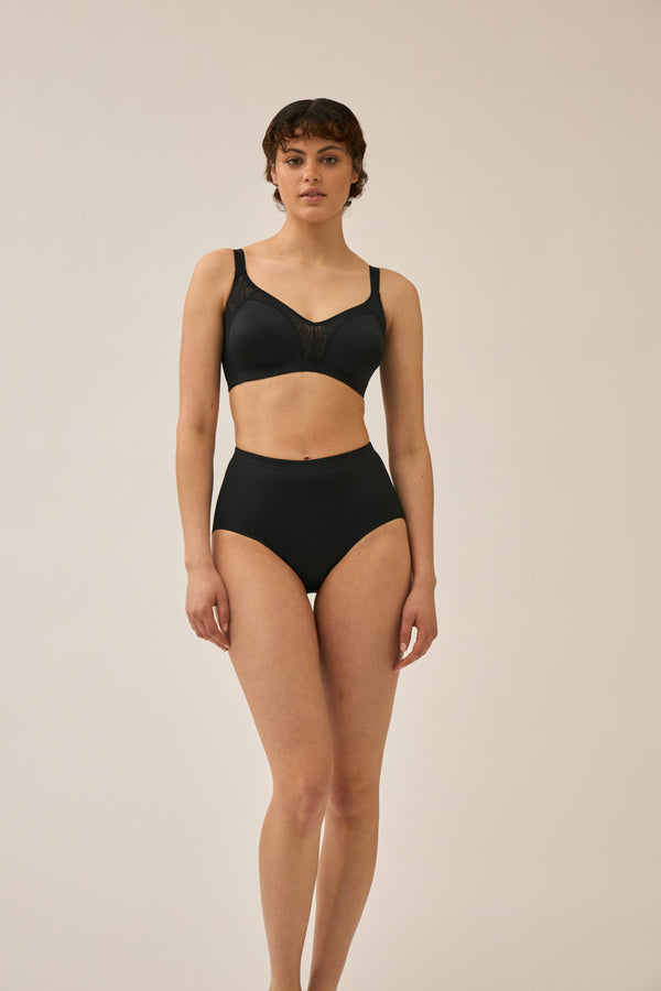 Naturana Minimizer und Side Smoother BH mit Spitze - Schwarz Bis zu 50% Rabatt