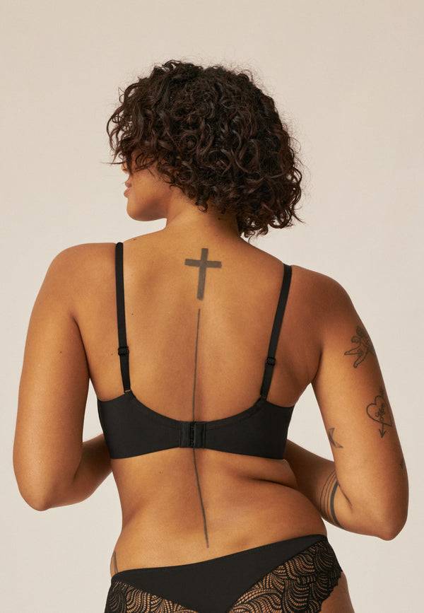 Naturana Soft-BH mit Schale und Spitze - Schwarz Riesige Rabatte