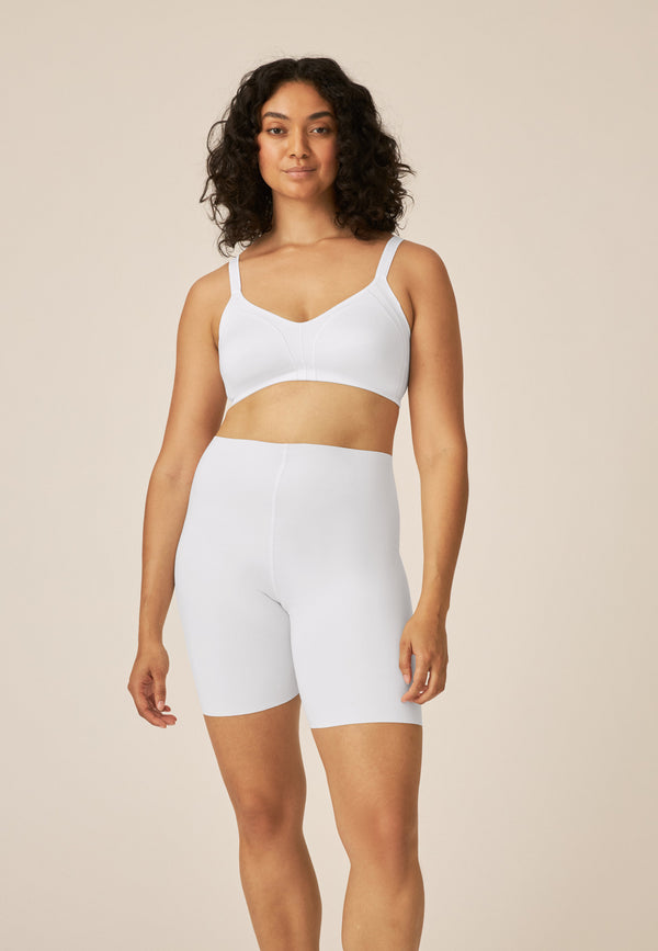 Naturana Baumwoll-Radlershort Cleancut - Weiss Outlet