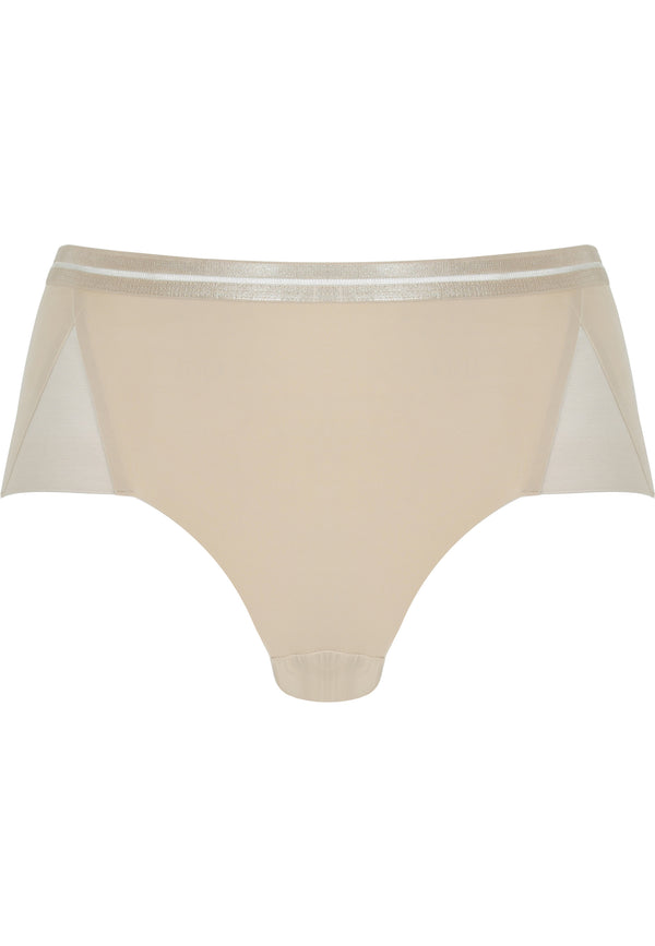 Naturana Clean Cut Panty mit Mesh-Details - Light Beige Fabrik Onlineshop