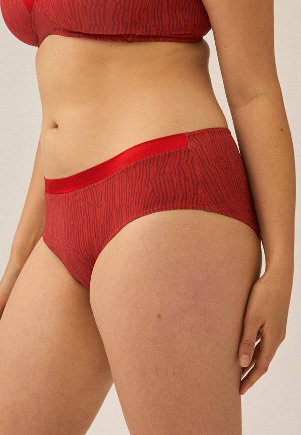 Naturana Softer Slip mit Glanzband - Negroni Print Rabatt